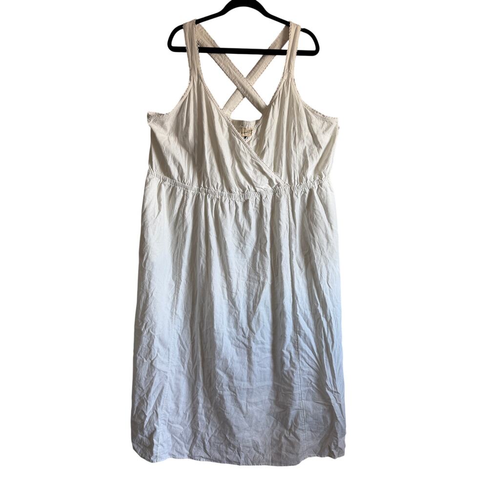 Universal Thread Women's Plus Size White Cross Back Tank Dress - Size 3X - NWT